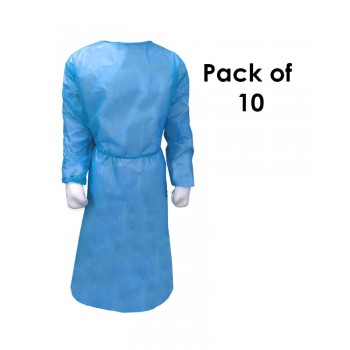 Isolation Gown (Disposable 50 GSM) Pack of 10